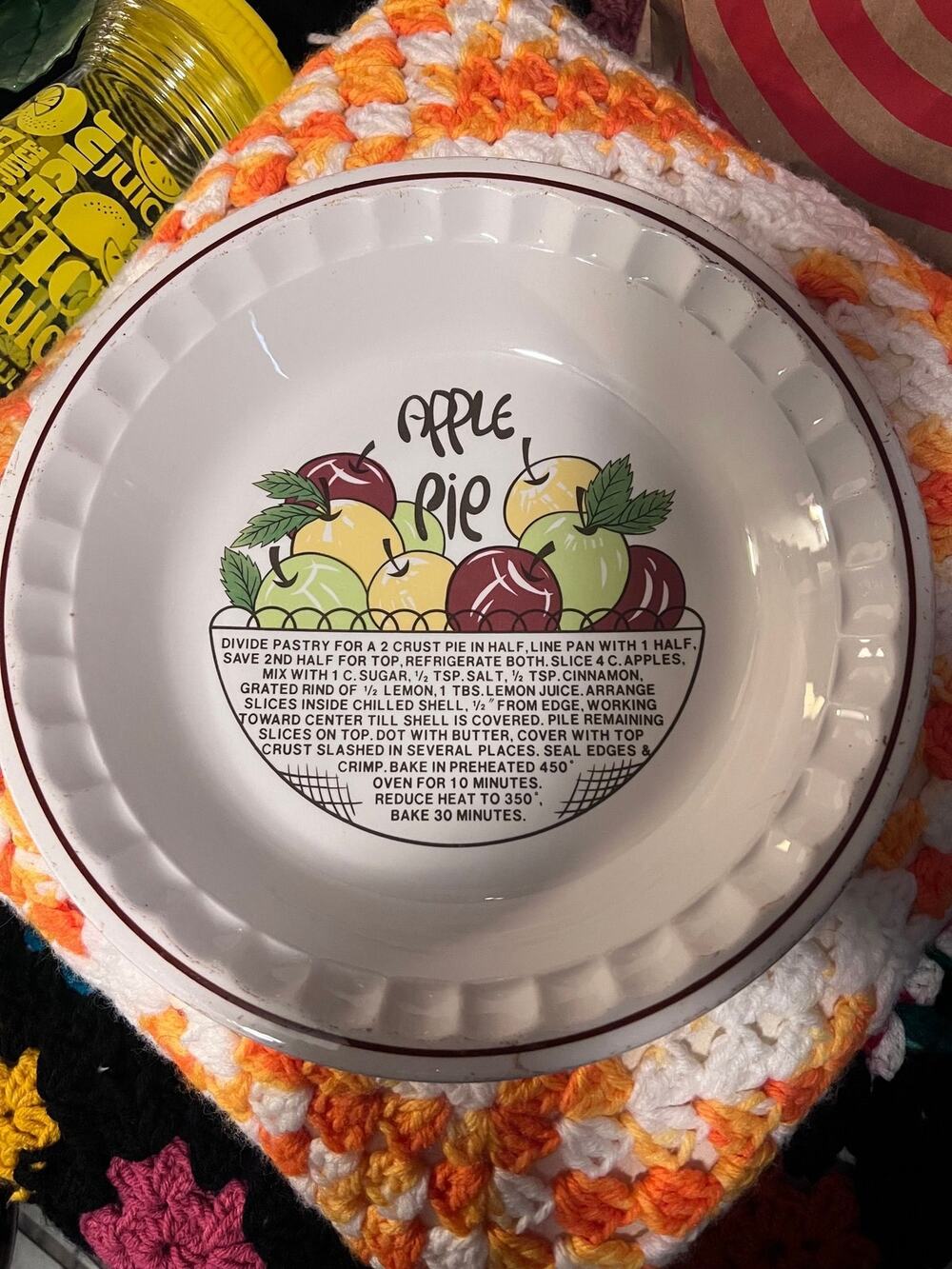 Vintage Apple Pie plate